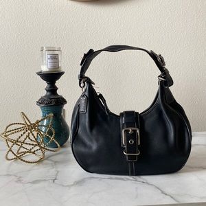 Authentic Coach Purse! Black Leather - Practically New! Bag Included